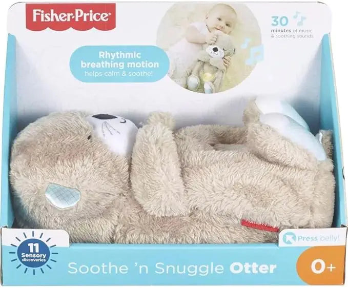 Jouet portable en peluche pour bébé avec détails sensoriels et lumières musicales