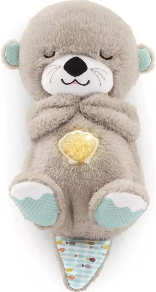 Jouet portable en peluche pour bébé avec détails sensoriels et lumières musicales