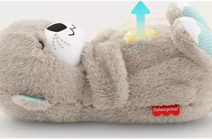 Jouet portable en peluche pour bébé avec détails sensoriels et lumières musicales